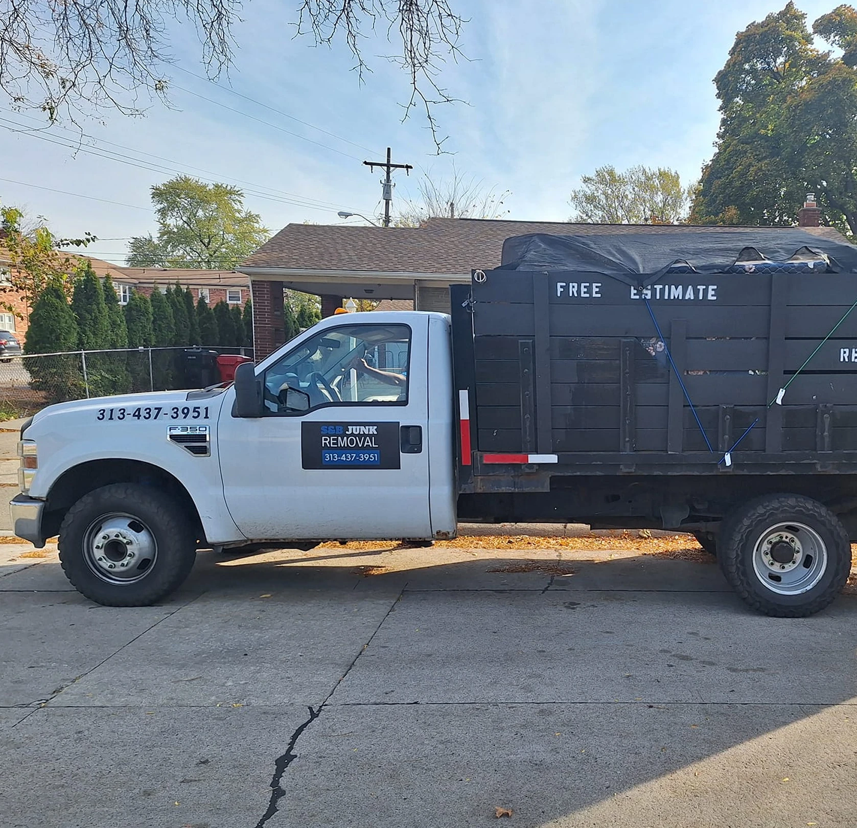 home hero sb junk removal trailer truck